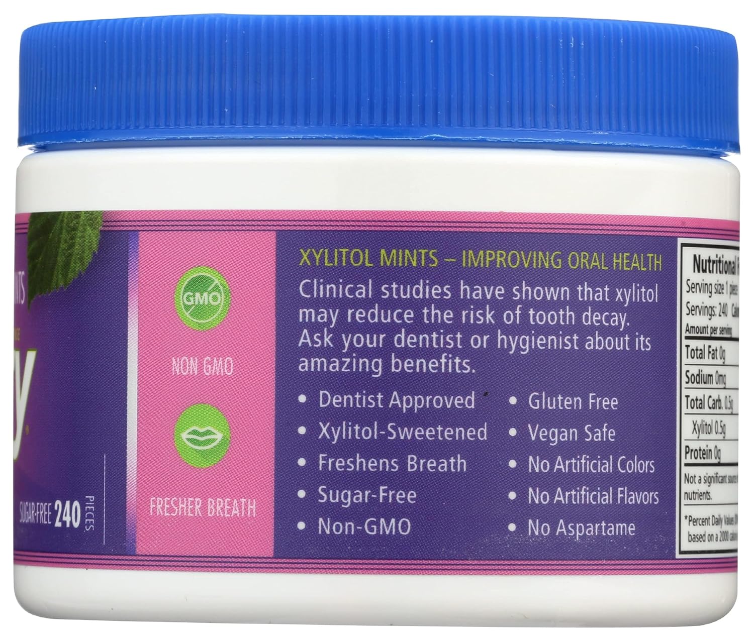 spry berryblast mints sugar free 240 ct