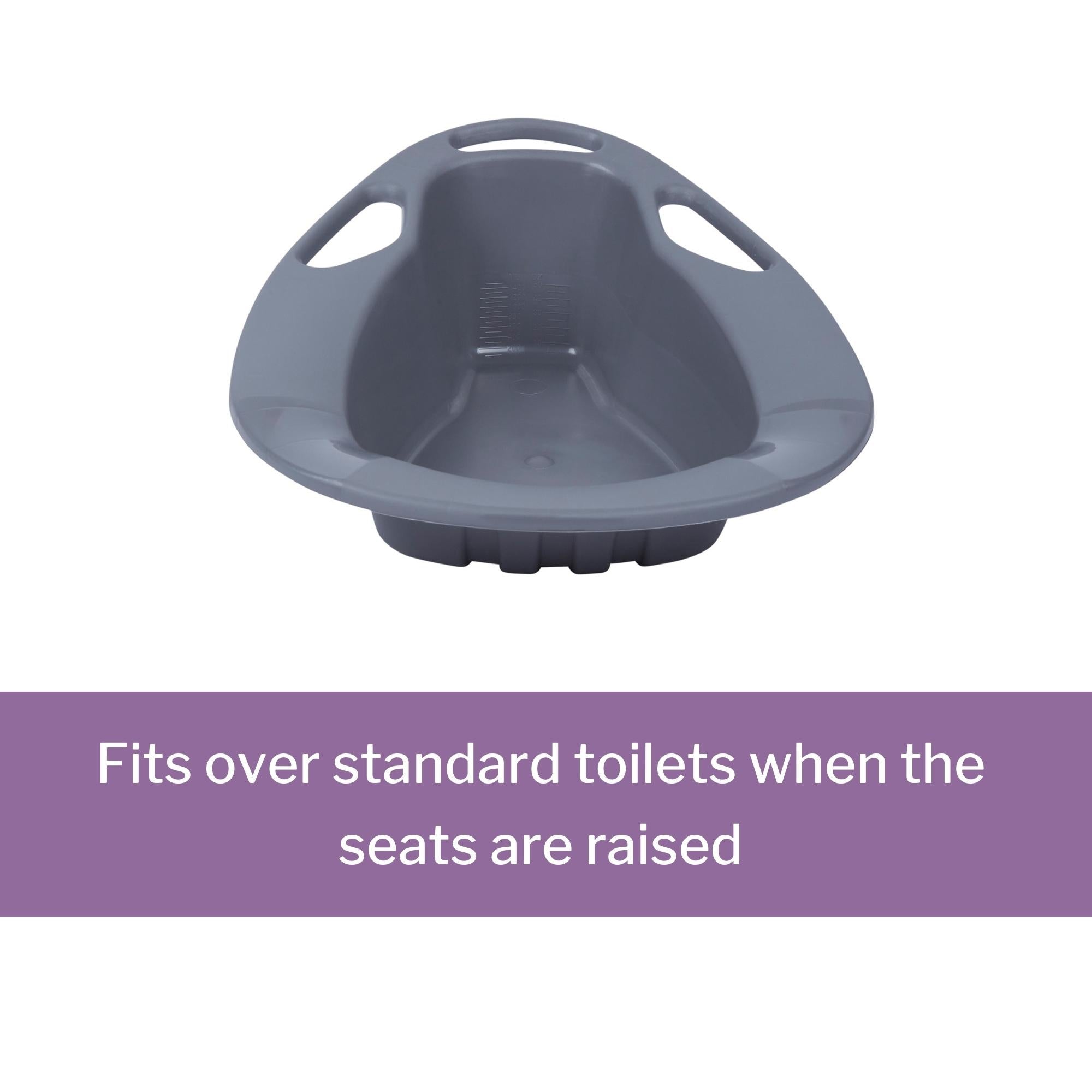 stackable bedpan mckesson graphite 2 quart 1893 ml packaging type each