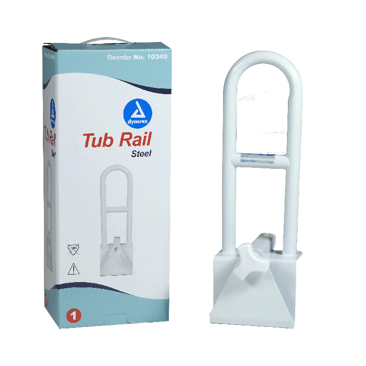 steel clamp on tub rail