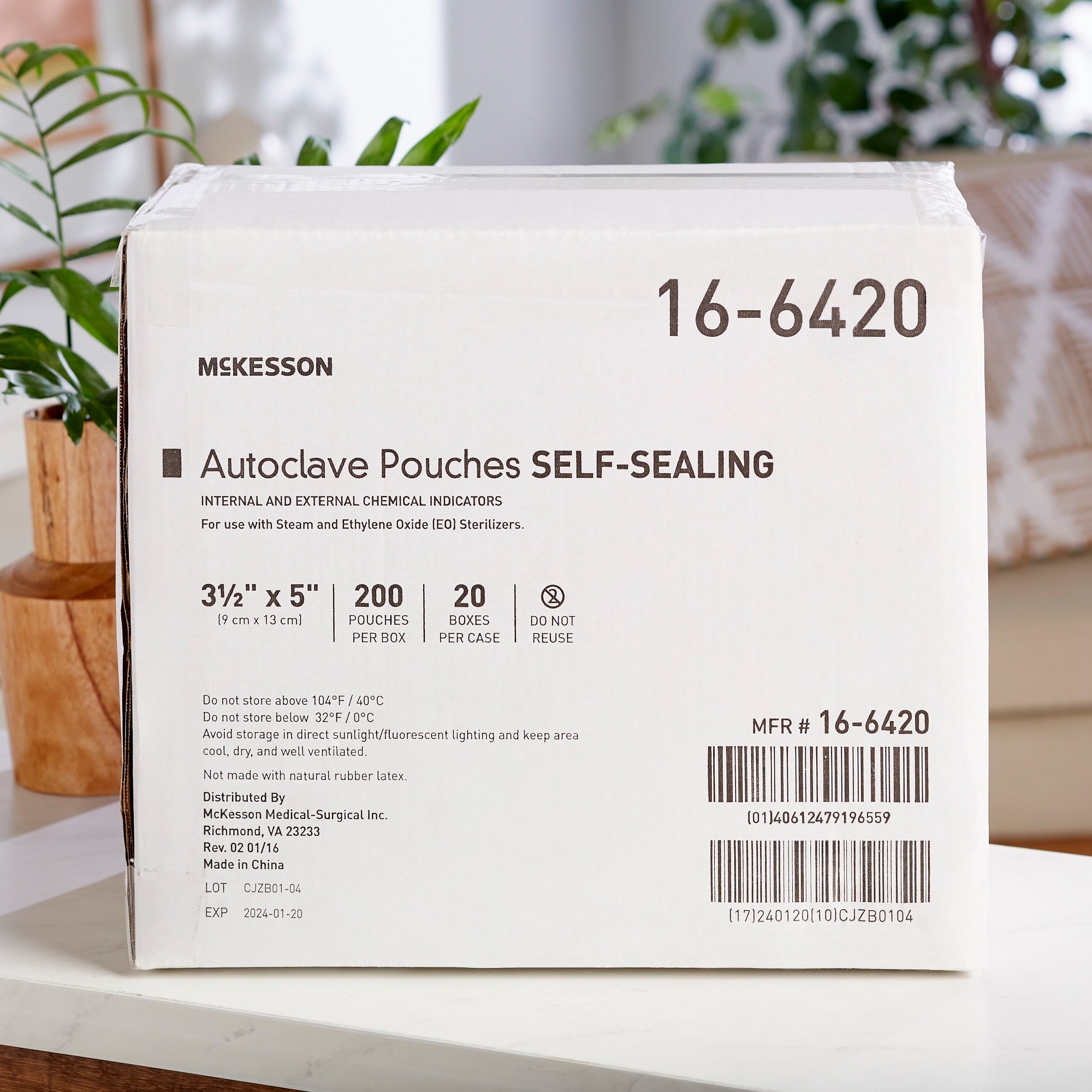 sterilization pouch mckesson ethylene oxide eo gas steam 3 1 2 x 5 inch transparent blue white self seal paper film packaging type box