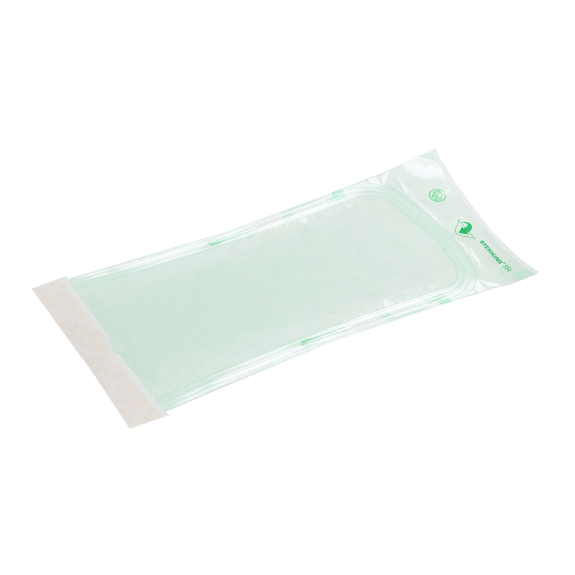 Sterilization Pouch Steriking Ethylene Oxide (EO) Gas / Steam 5 X 15 Inch Transparent / White Self Seal Paper / Film