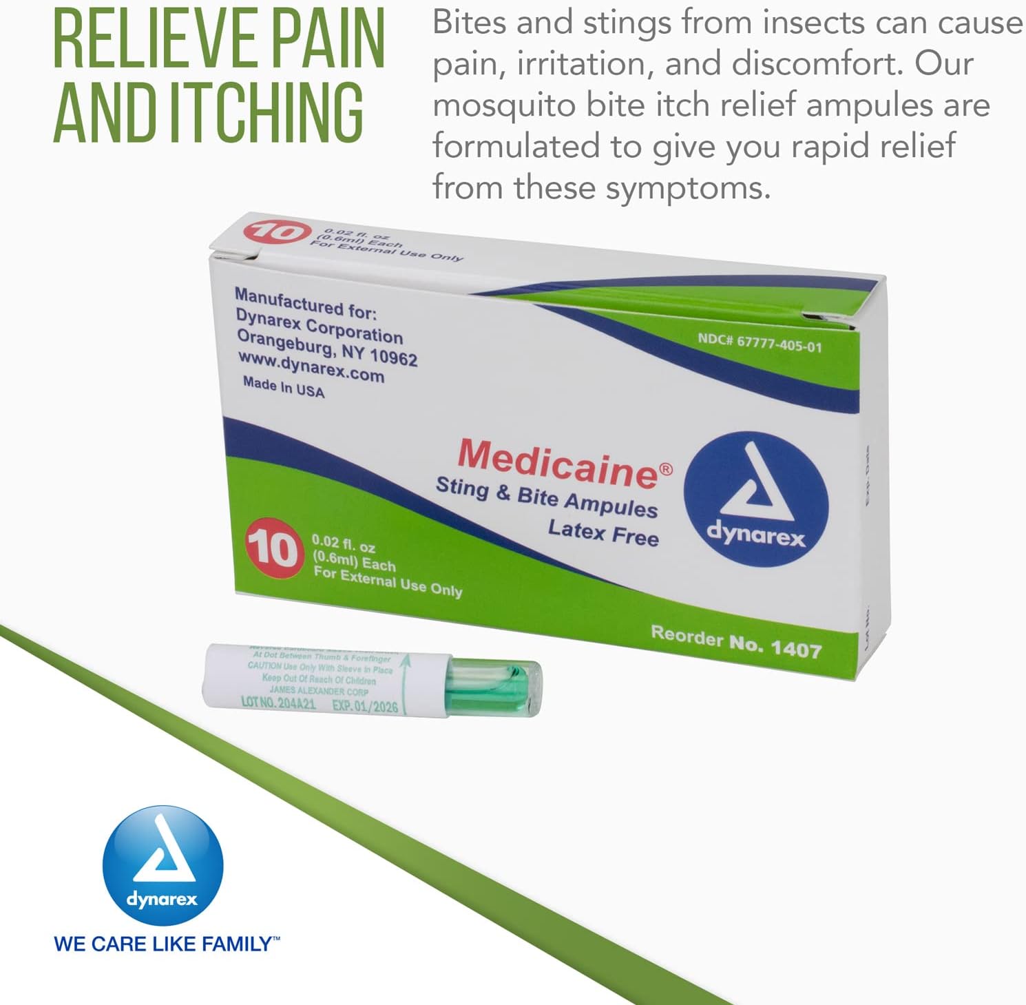 sting bite pad dynarex corporation