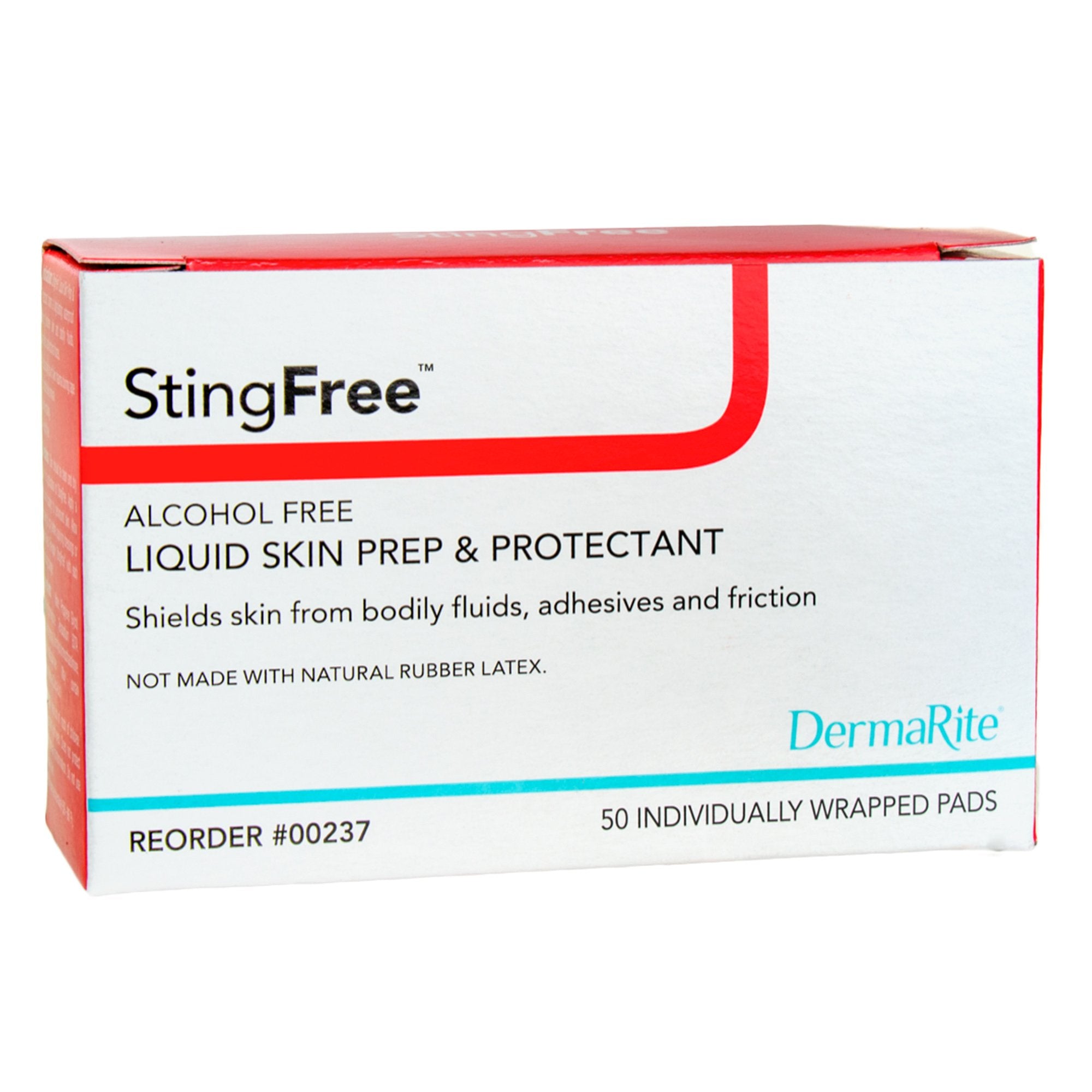stingfree skin barrier wipe nonsterile alcohol free stingfree alcohol free liquid skin prep shield skin barrier wipe mk711920bx