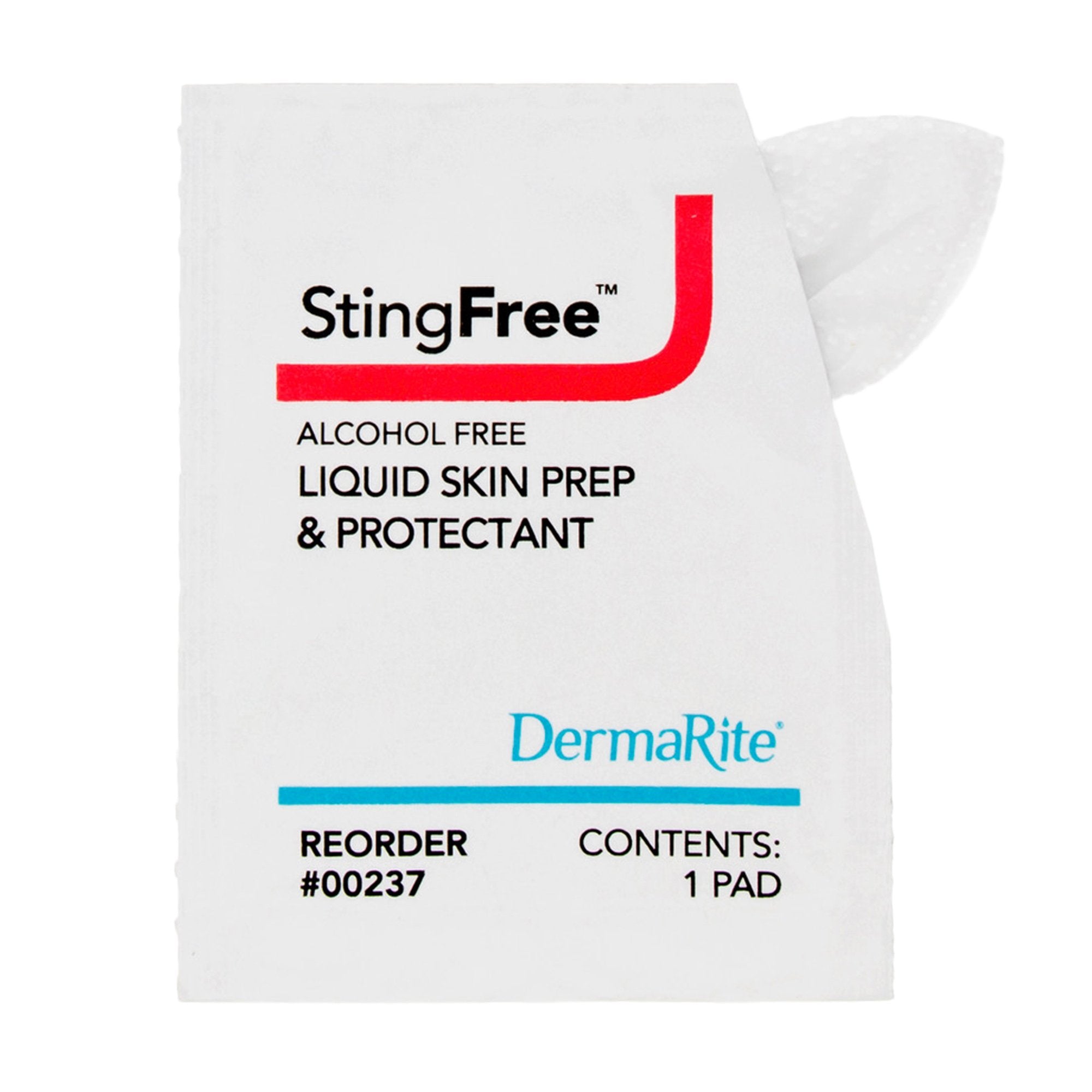 stingfree skin barrier wipe nonsterile alcohol free stingfree alcohol free liquid skin prep shield skin barrier wipe mk711920bx