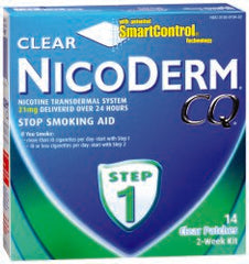 Stop Smoking Aid Nicoderm CQ 21 mg Strength Transdermal Patch