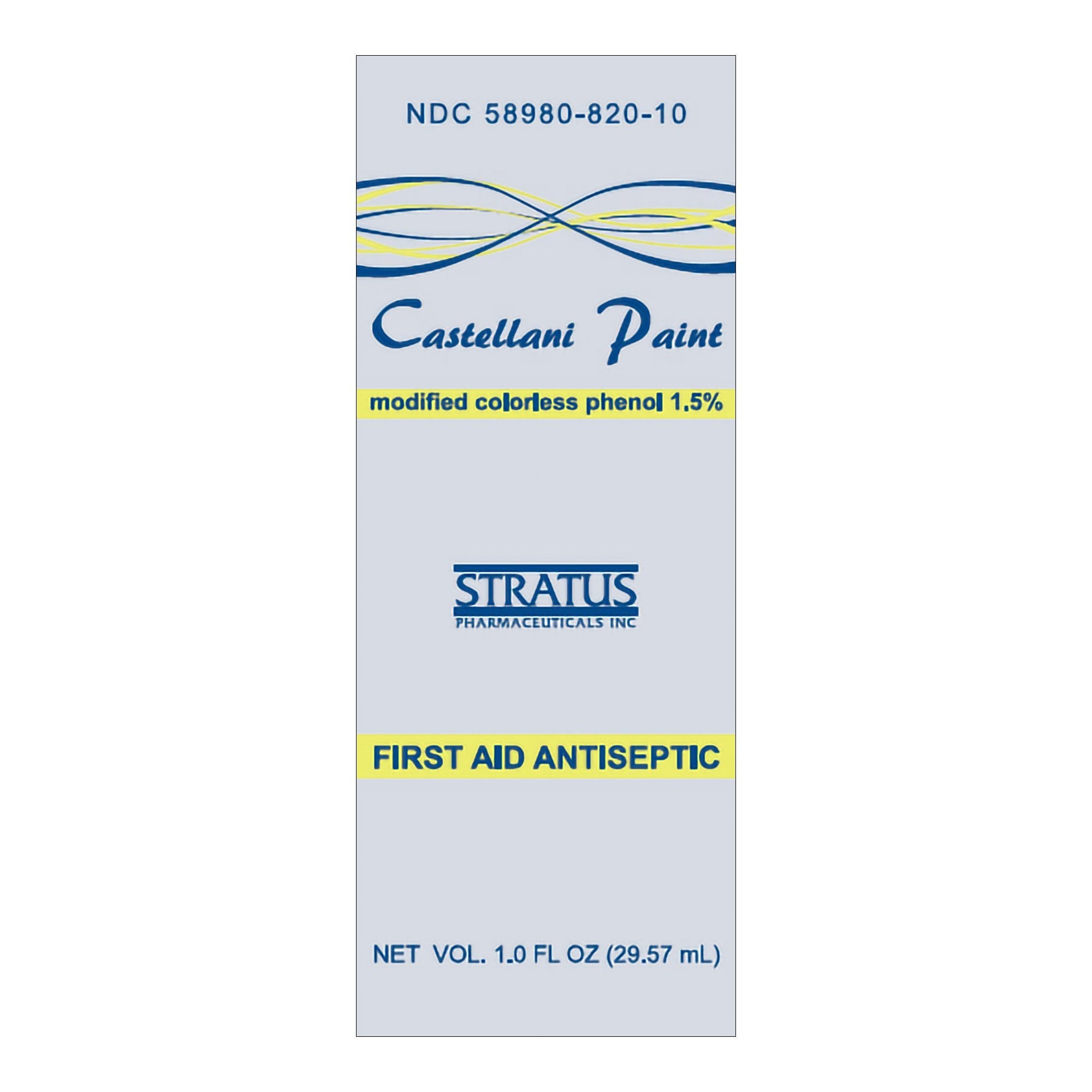 Antiseptic Phenol Topical Liquid 1 oz. Bottle