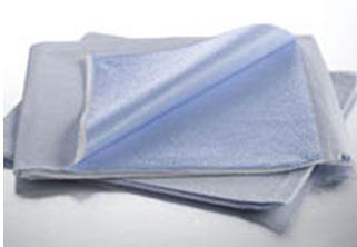 Stretcher Sheet Graham Medical Flat 40 W X 90 L Inch Blue / White Tissue / Poly Disposable