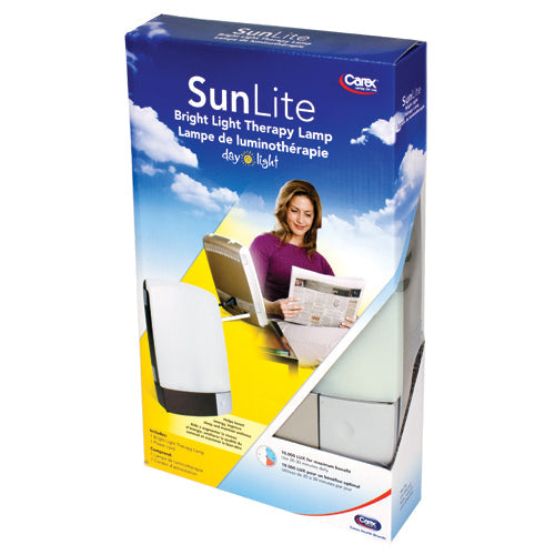 sunlite bright light therapy lamp silver