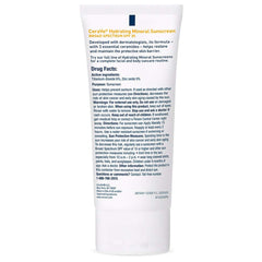 sunscreen cerave hydrating mineral sunscreen face spf 30 lotion 2 5 oz tube