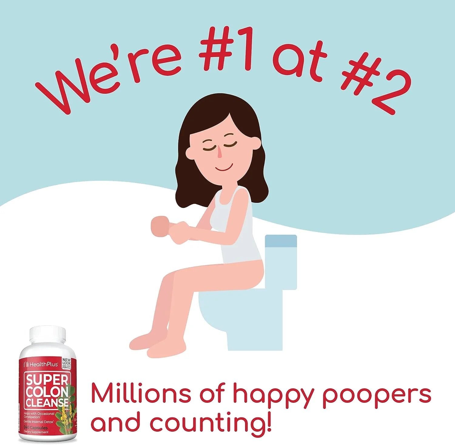 Super Colon Cleanse: 10 Day Cleanse, 12 Cleanses, 480 Capsules