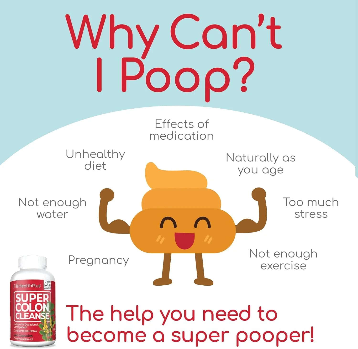 Super Colon Cleanse: 10 Day Cleanse, 12 Cleanses, 480 Capsules