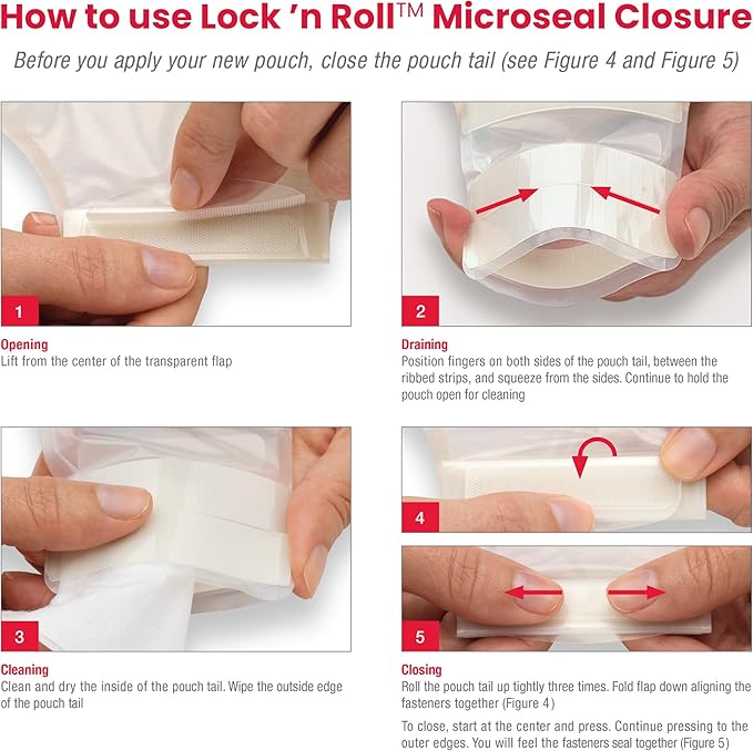 sur fit natura two piece opaque ostomy pouch 12 inch length 2 inch flange sur fit natura ostomy pouch mk526115bx