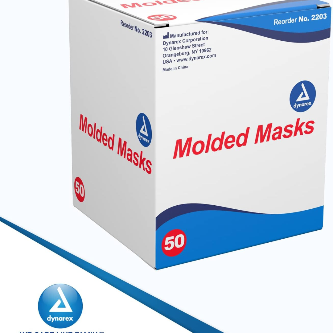 surgical cone shaped face mask bx 50 blue