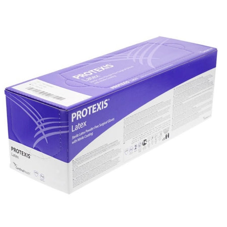 surgical glove protexis latex size 7 5 sterile latex standard cuff length smooth light brown not chemo approved packaging type case