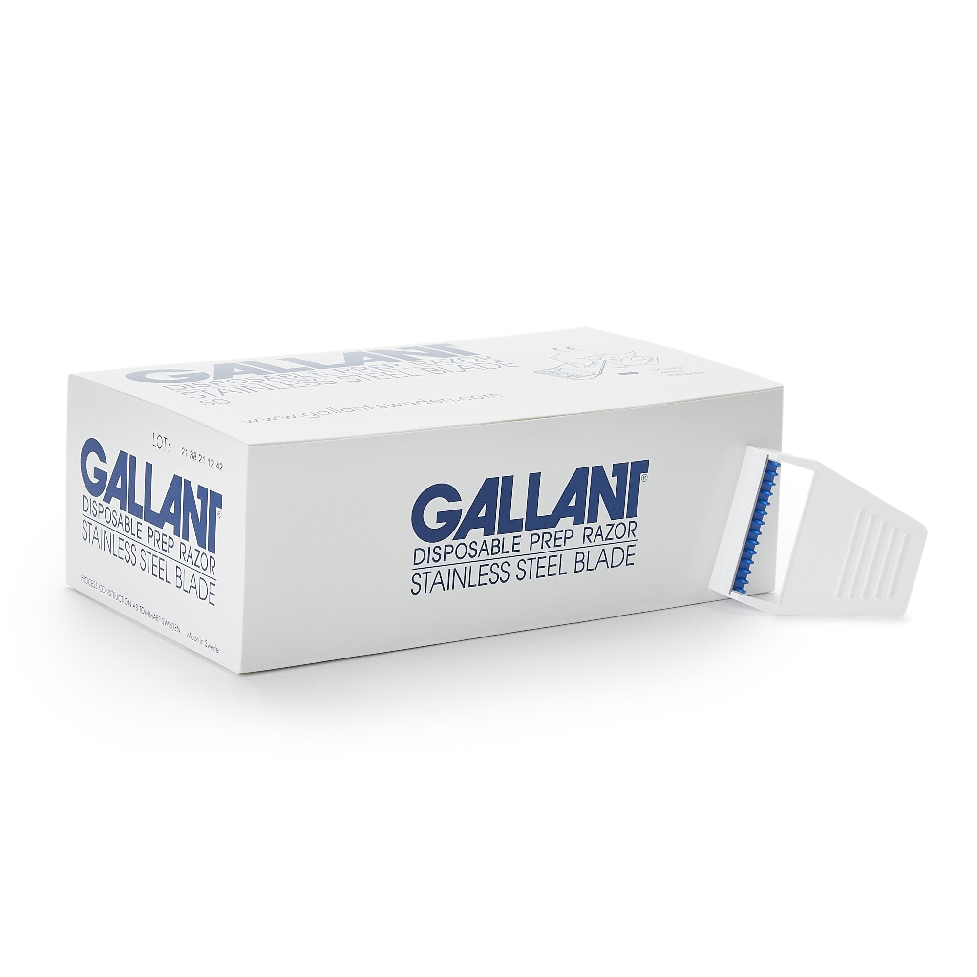 Surgical Prep Razor Gallant Single Edge Single Blade NonSterile Disposable