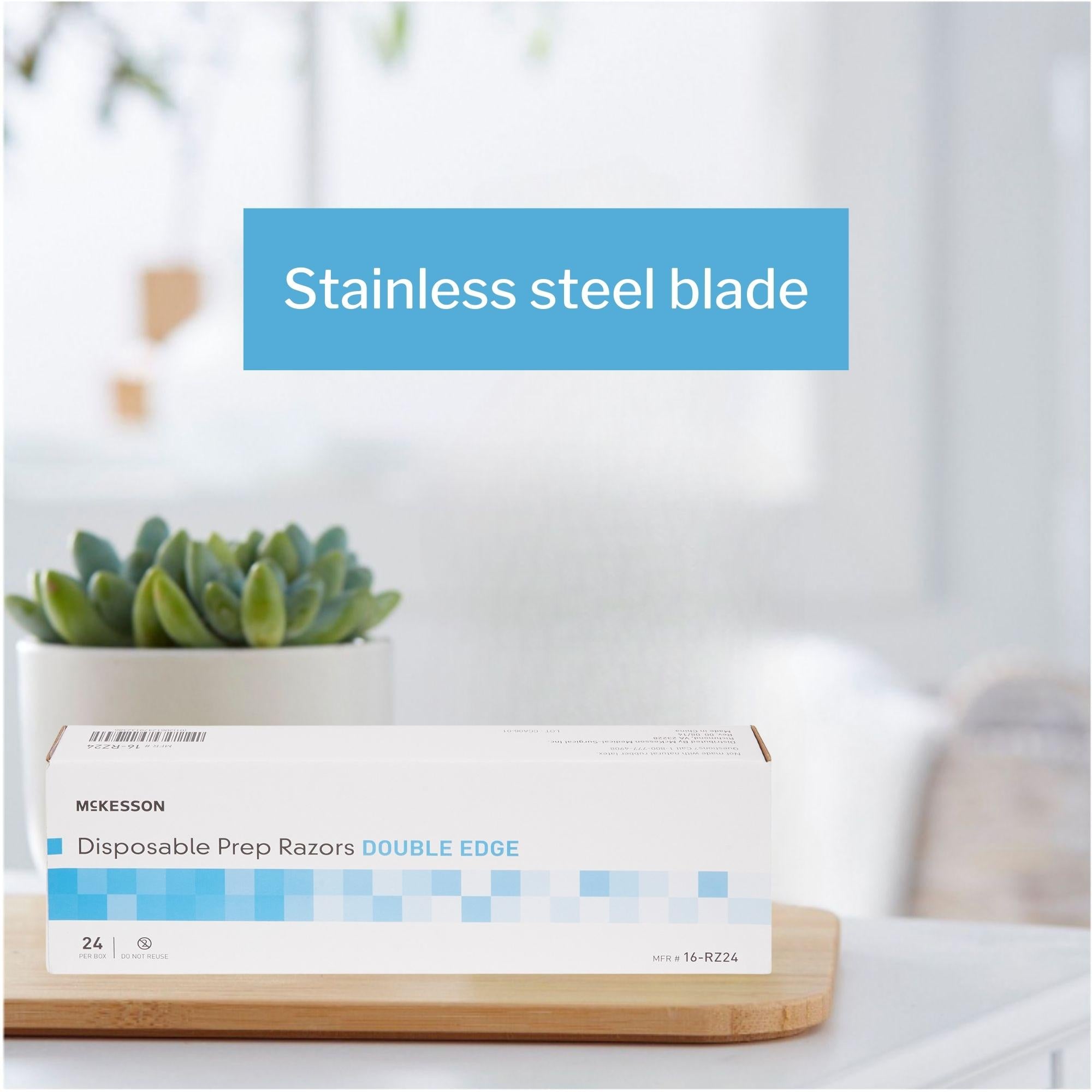 surgical prep razor mckesson double edge single blade nonsterile disposable packaging type each