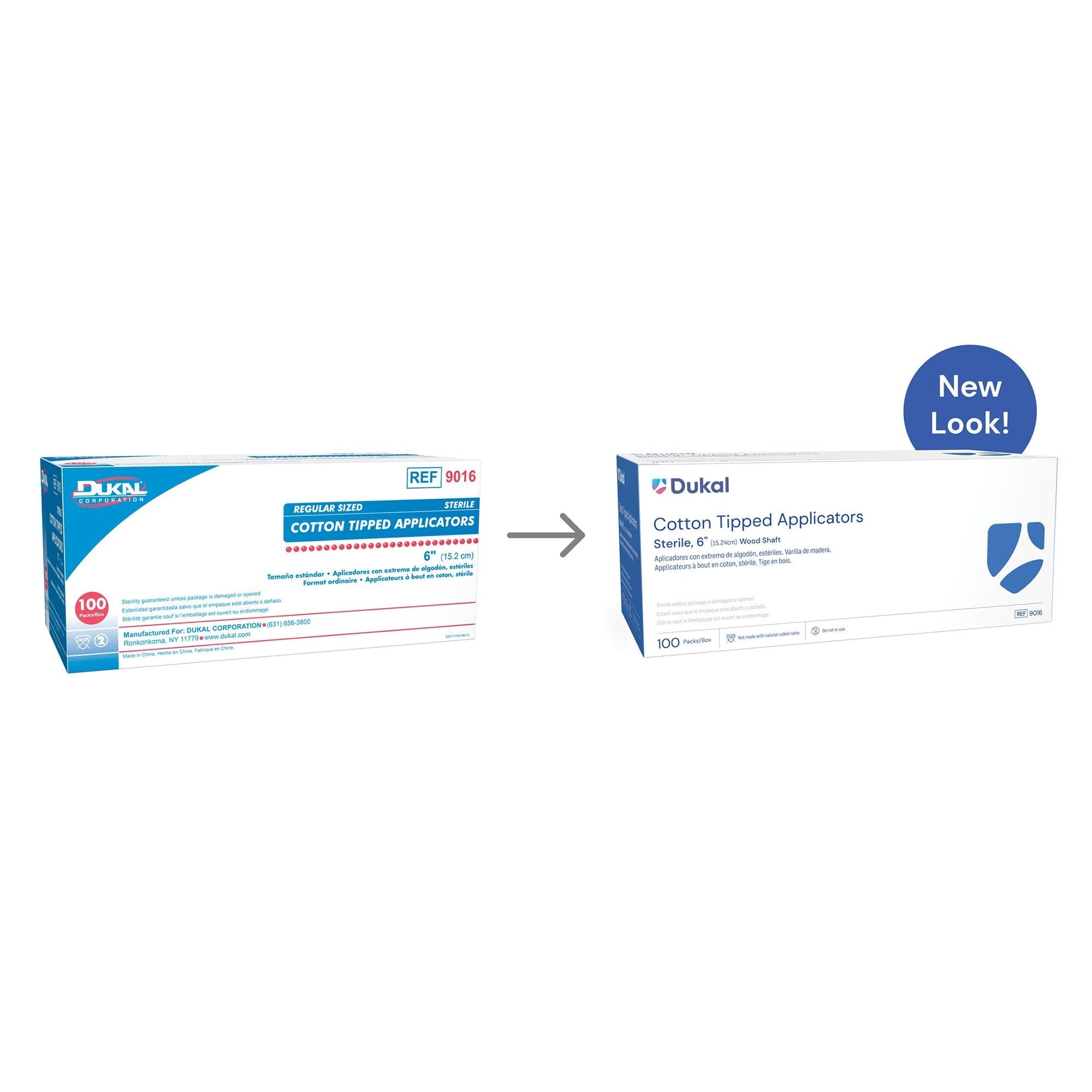 Swabstick Dukal Cotton Tip Wood Shaft 6 Inch Sterile 2 per Pack