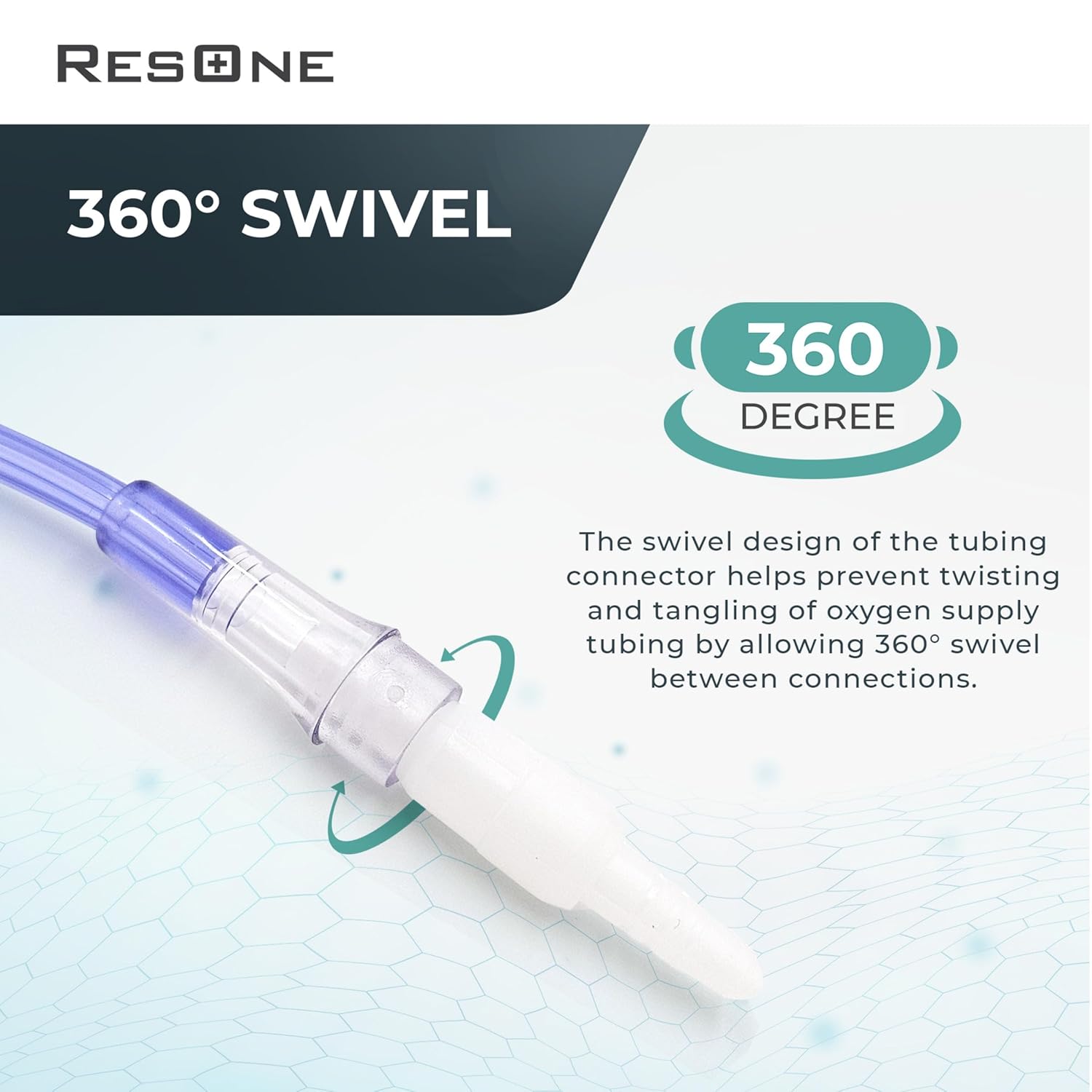 swivel connector oxygen tubing