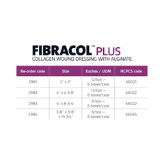 systagenix fibracol plus collagen alginate dressing 10 x 11 centimeter fibracol plus collagen dressing mk368788ea