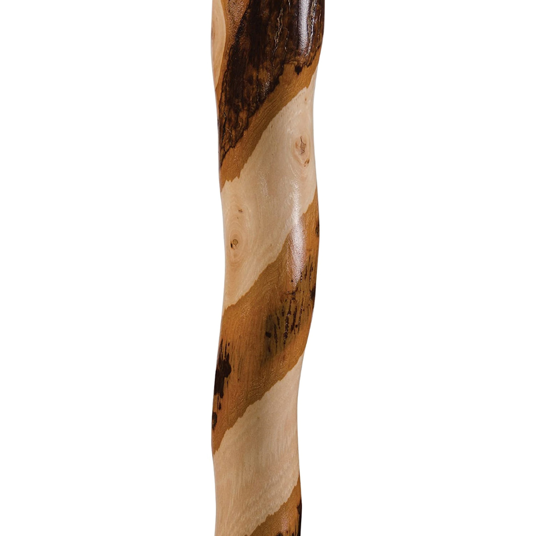 t handle cane brazos™ twisted wood 34 inch height wood grain 1