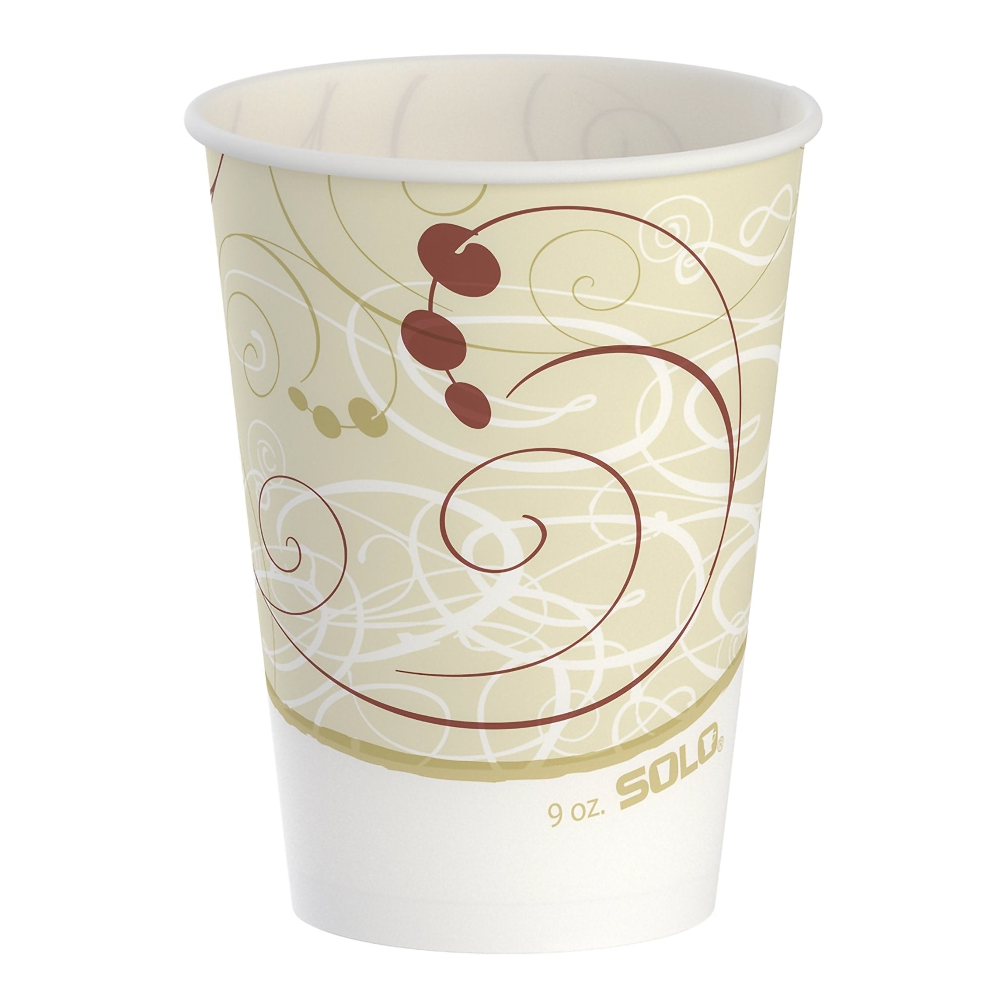 Drinking Cup Solo 9 oz. Symphony Print Wax Coated Paper Disposable