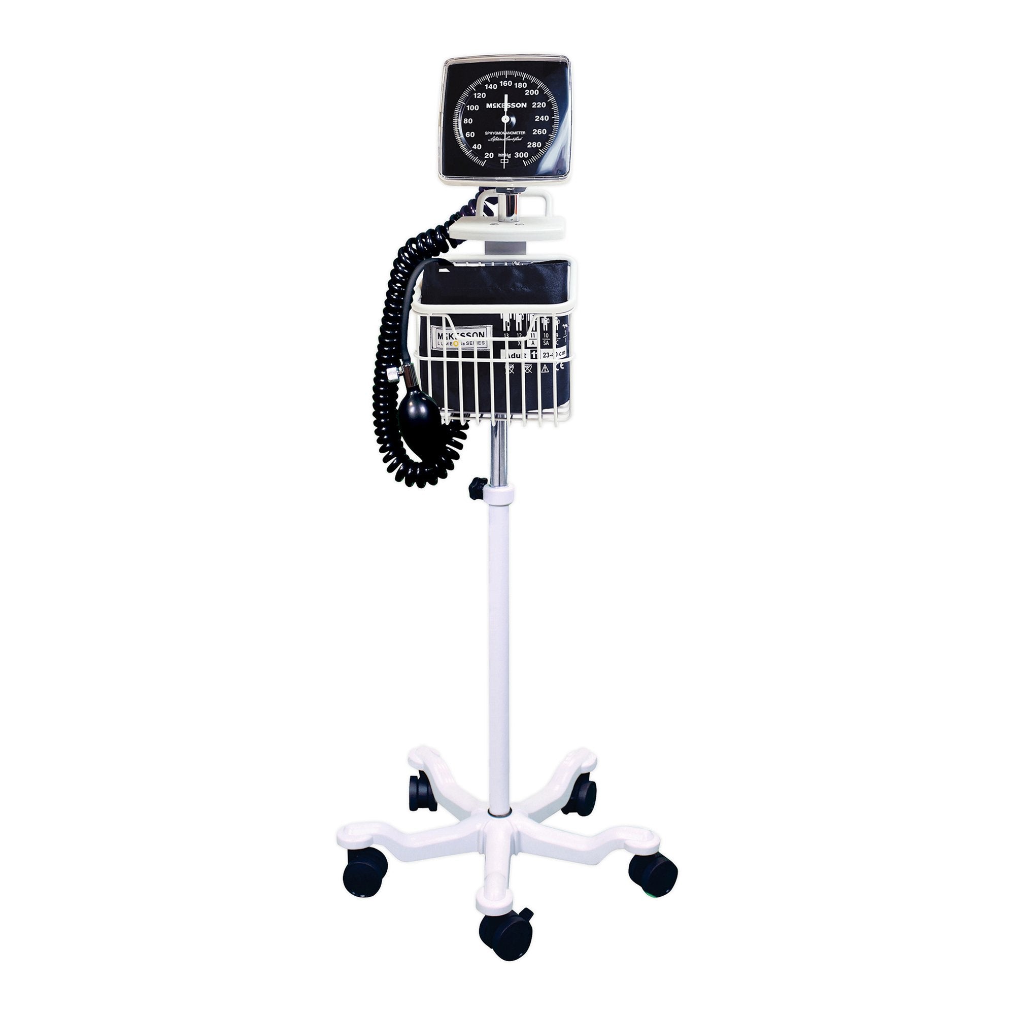 Aneroid Sphygmomanometer Unit McKesson LUMEON Adult Cuff Nylon Cuff 23 - 40 cm Mobile
