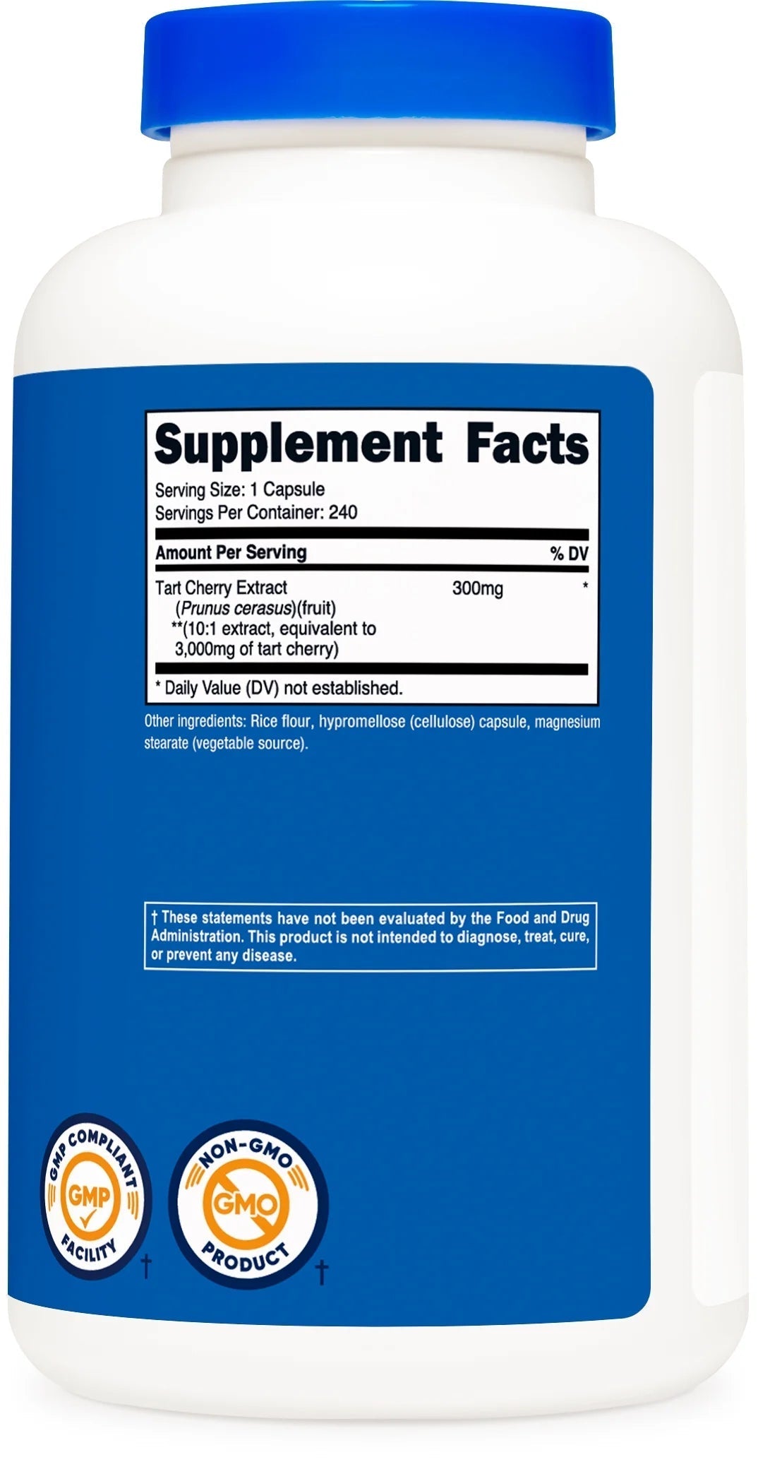 Tart Cherry Extract 3000Mg, 240 Vegetarian Capsules Gluten Free, Non Gmo Supplement