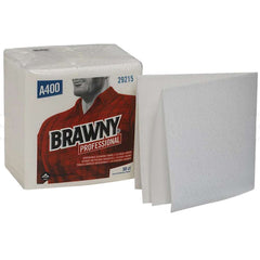 Task Wipe Brawny Industrial Medium Duty 50 Count Poly Pack 13 X 13 Inch NonSterile Reusable