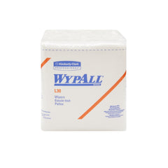 task wipe wypall l30 light duty white nonsterile double re creped 12 x 12 1 2 inch disposable packaging type case