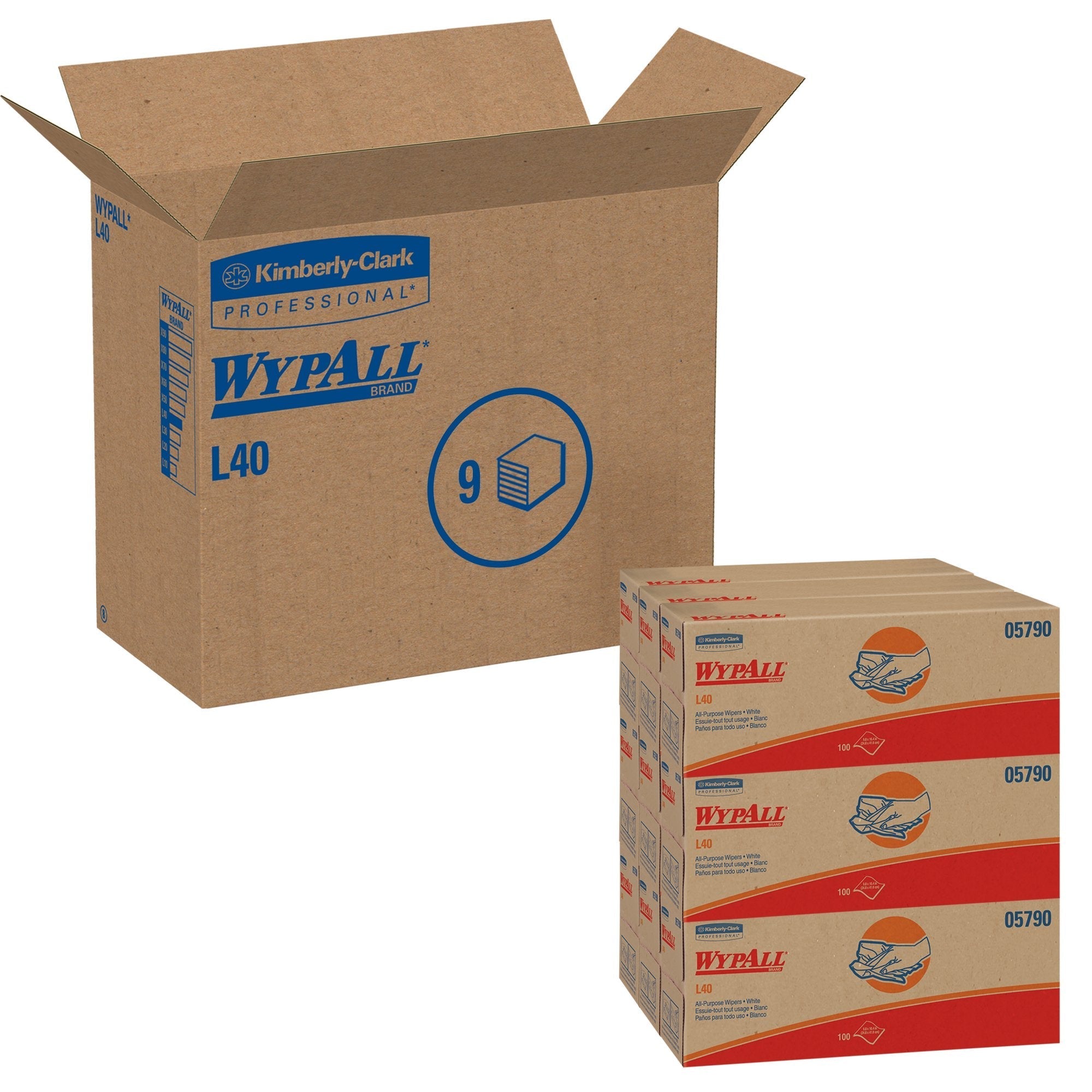 Task Wipe WypAll L40 100 Count POP UP Box 9 4/5 X 16 2/5 Inch NonSterile Disposable