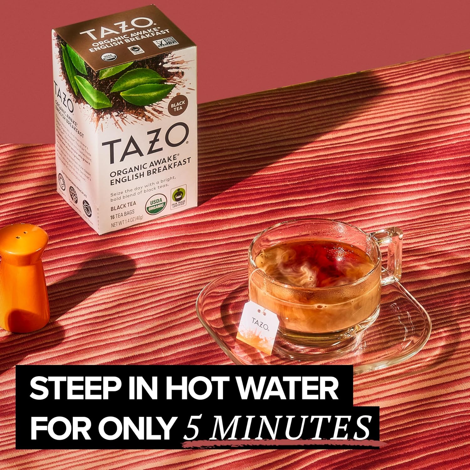 tazo tea tea awake eng breakfast case of 6 16 bag