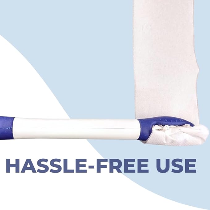 the wiping wand long reach hygienic cleaning aid blue jay