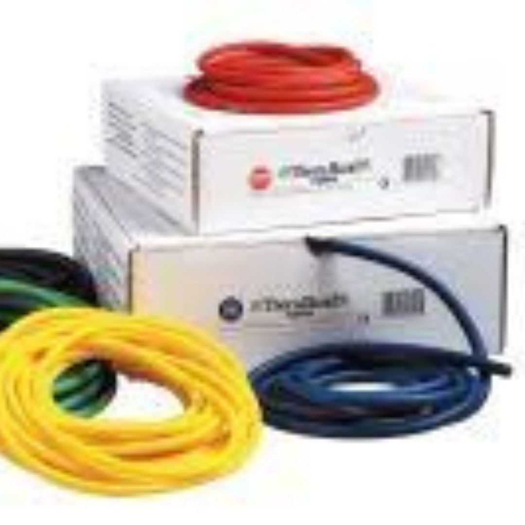 thera band resistive exercise tubing 25 ft yellow