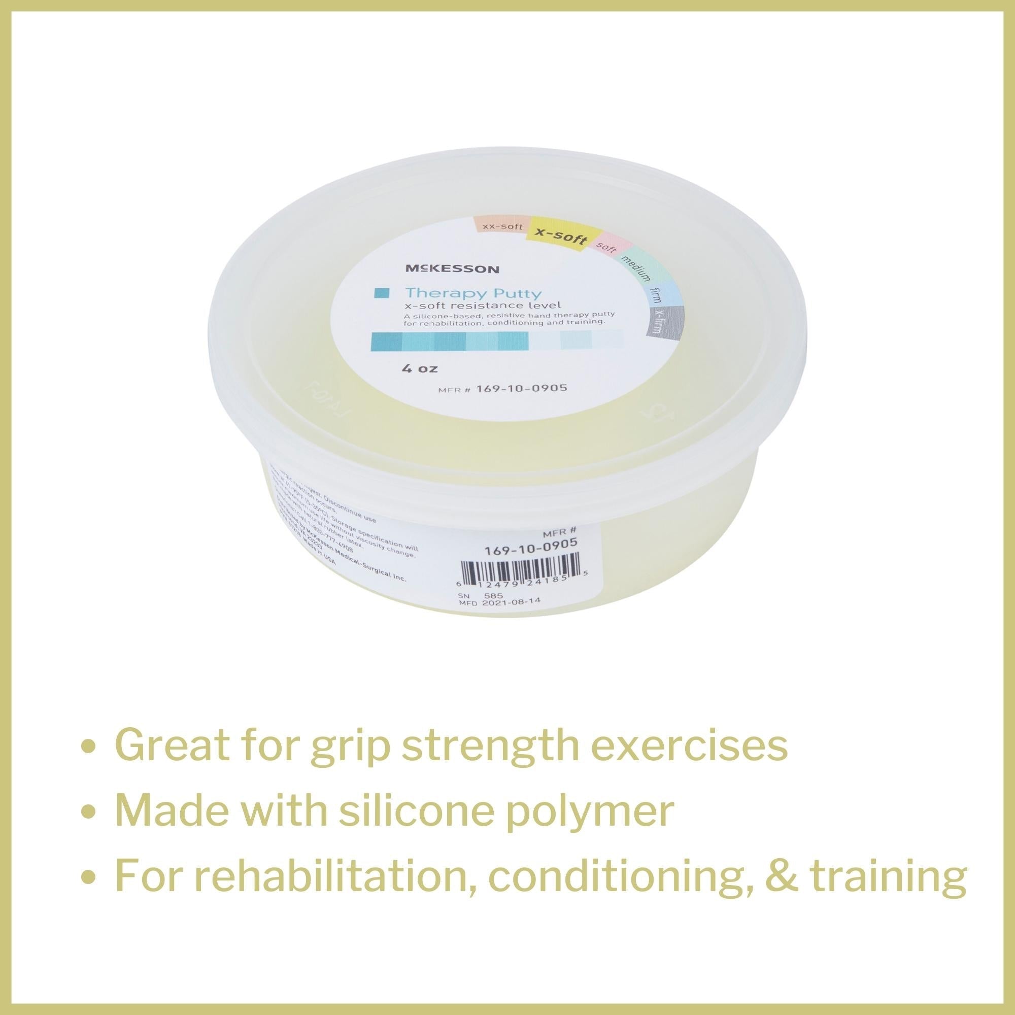 therapy putty mckesson x soft 4 oz packaging type each