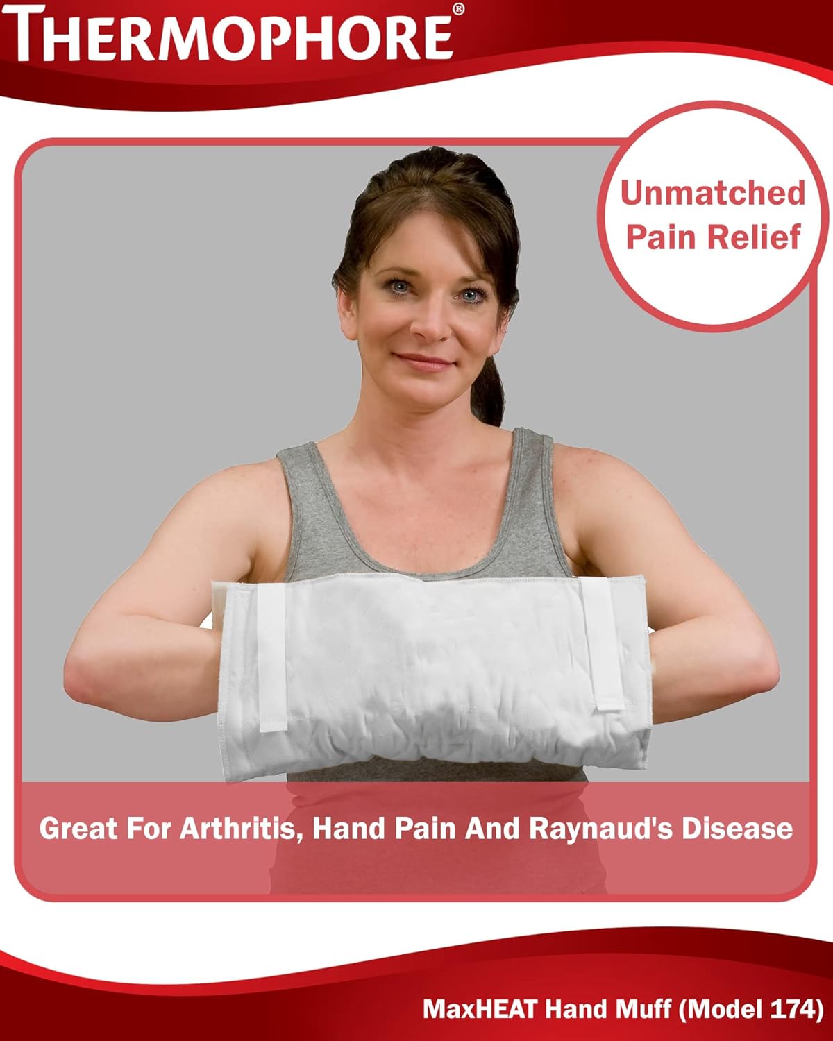 thermophore maxheat muff hand size 8 x17 rolled