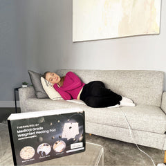 thermorelief king lcd weighted digital heating pad 26 x14