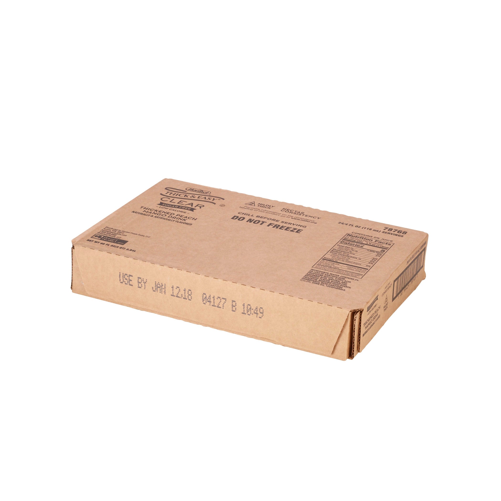 thick easy clear nectar consistency sugar free peach mango thickened beverage thick easy clear thickened beverage mk1058824ea