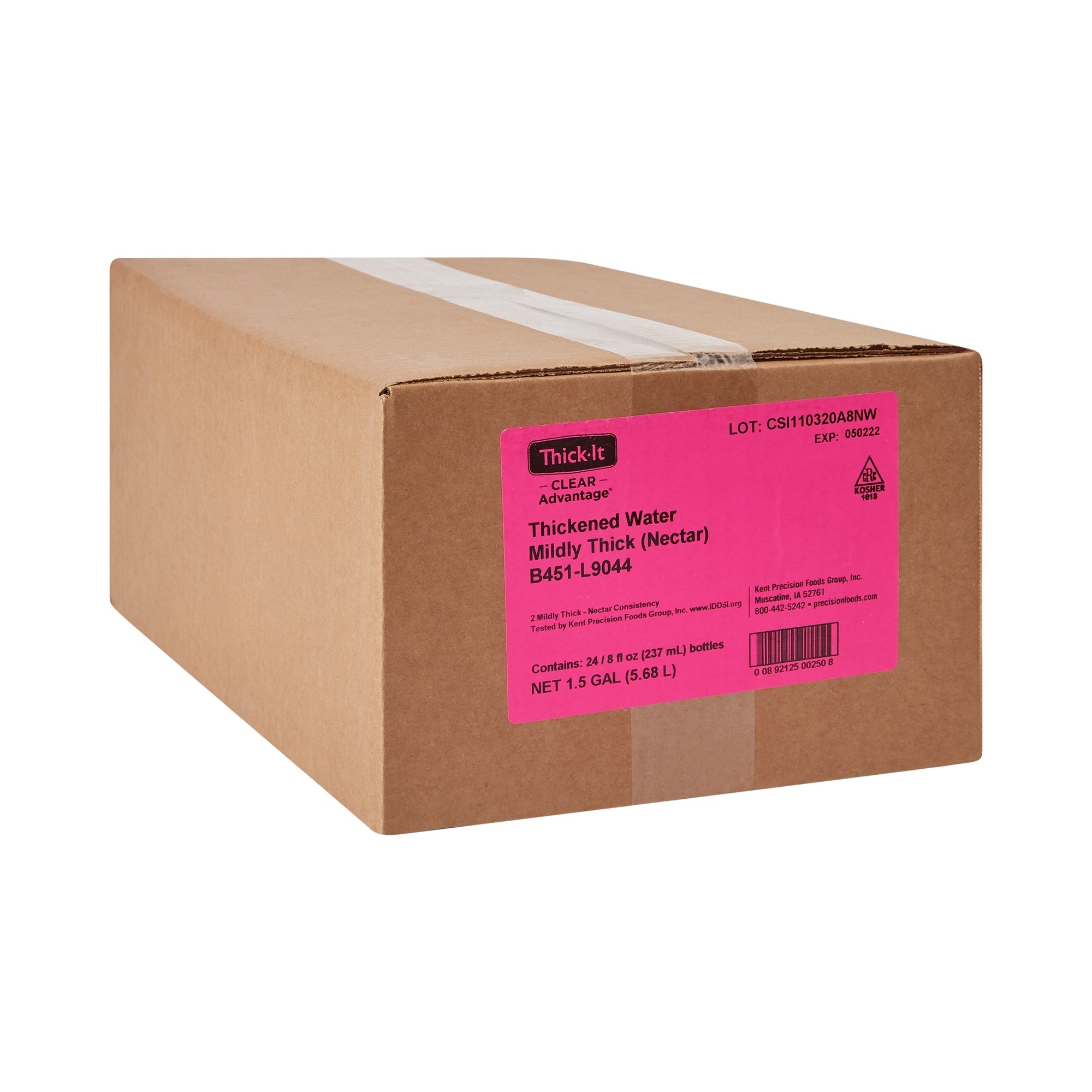 thick it clear advantage nectar consistency thickened water 8 ounce bottle thick it clear advantage thickened water mk734893ea