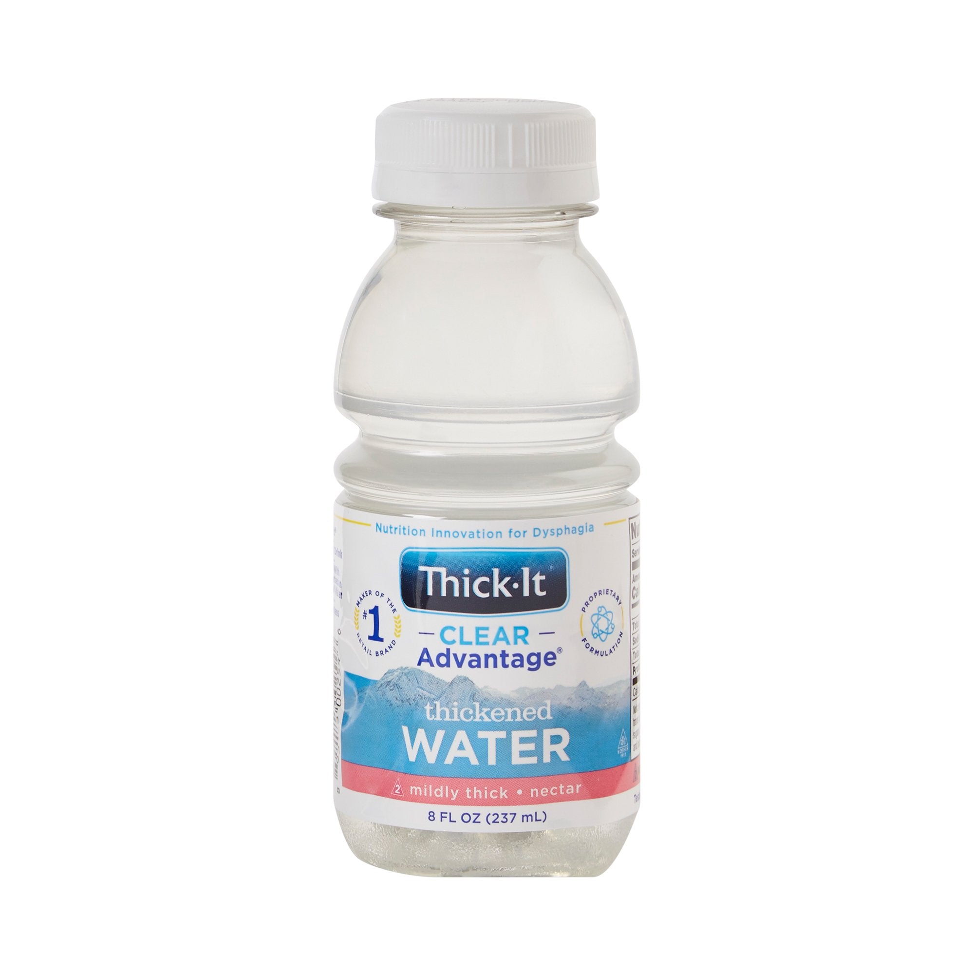 Thickened Water Thick It Clear Advantage 8 oz. Bottle Unflavored Liquid IDDSI Level 2 Mildly Thick