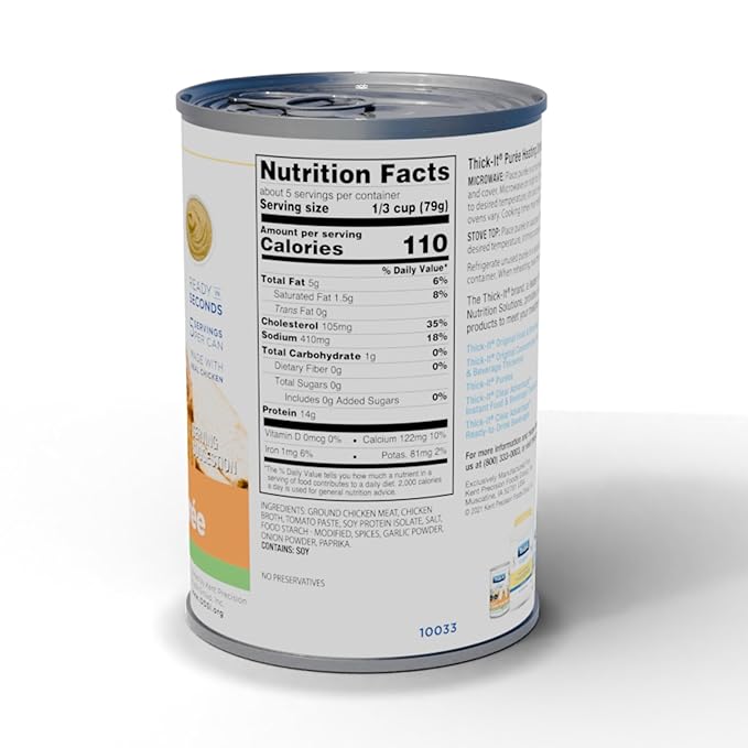 thick it purees chicken a la king puree thickened food 15 ounce can thick it thickened food mk981528ea