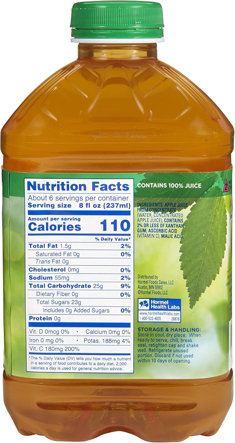 thickened beverage thick easy 46 oz bottle apple flavor liquid iddsi level 2 mildly thick packaging type case