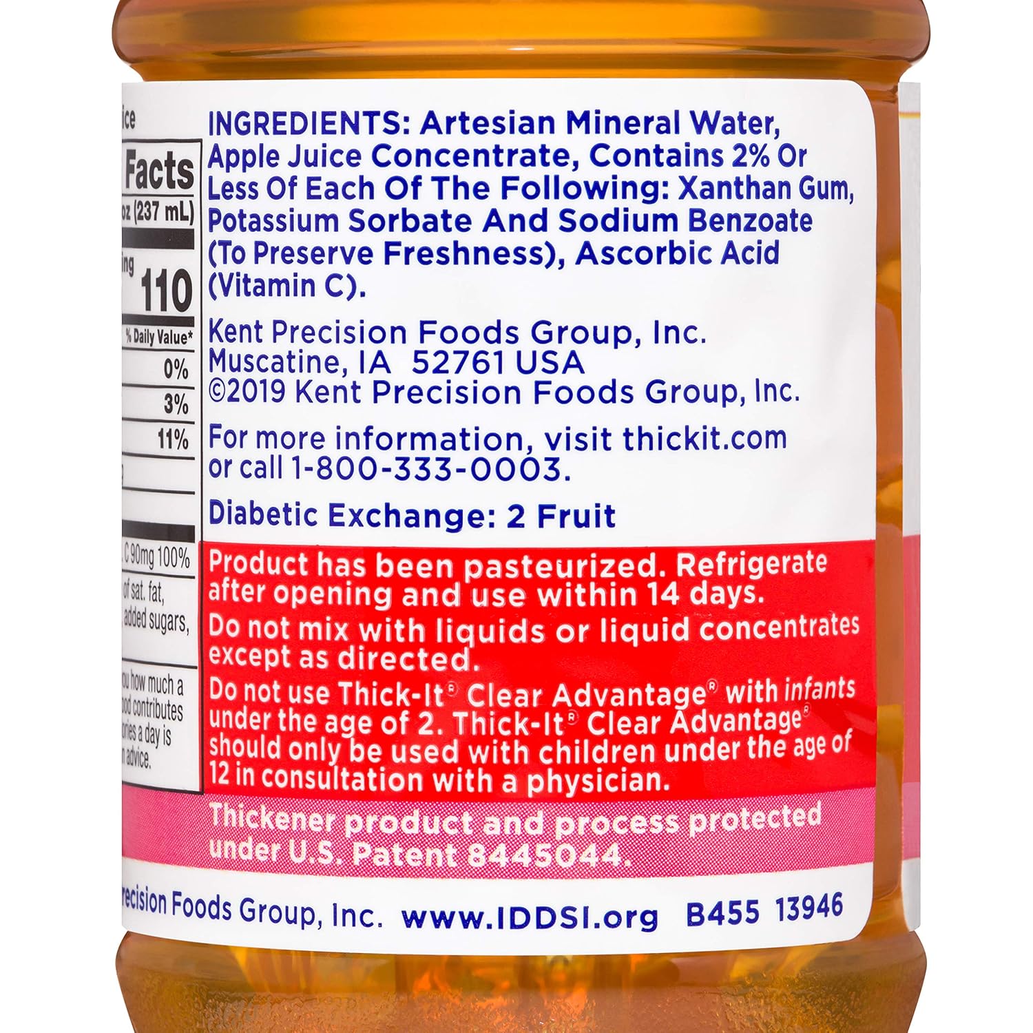 nectar consistency apple beverage