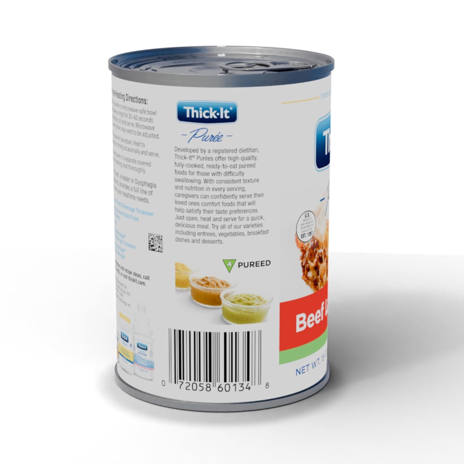 thickened food thick it 15 oz can beef lasagna flavor puree iddsi level 4 extremely thick pureed packaging type case
