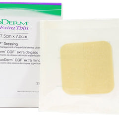 Thin Hydrocolloid Dressing DuoDERM Extra Thin CGF Film Backing 6 X 7 Inch Triangle Hydrocolloid / Film