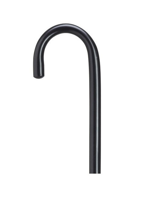 Round Handle Cane Harvy Wood 36 Inch Height Black