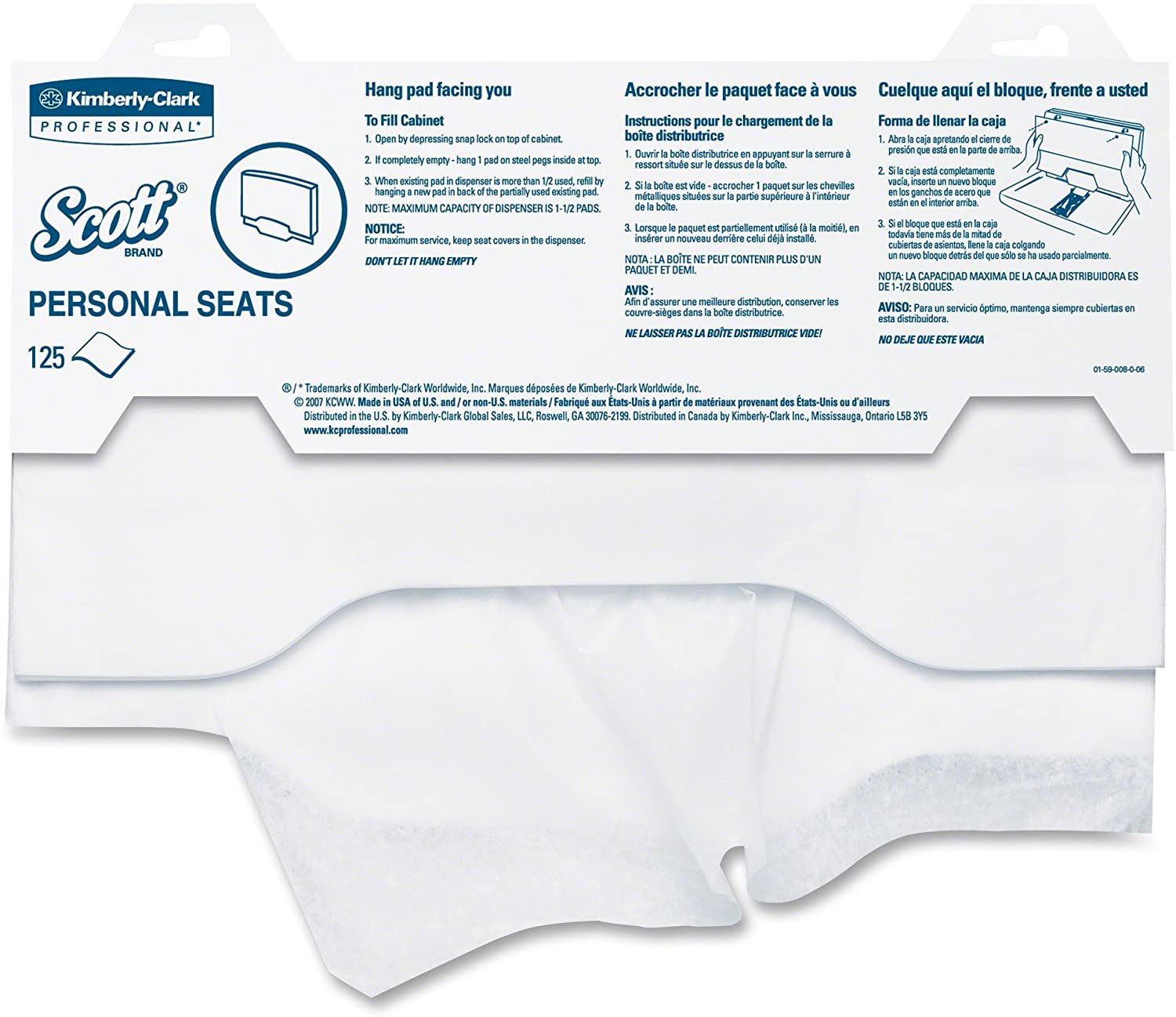 Toilet Seat Cover Scott Personal Seats 15 X 18 Inch
