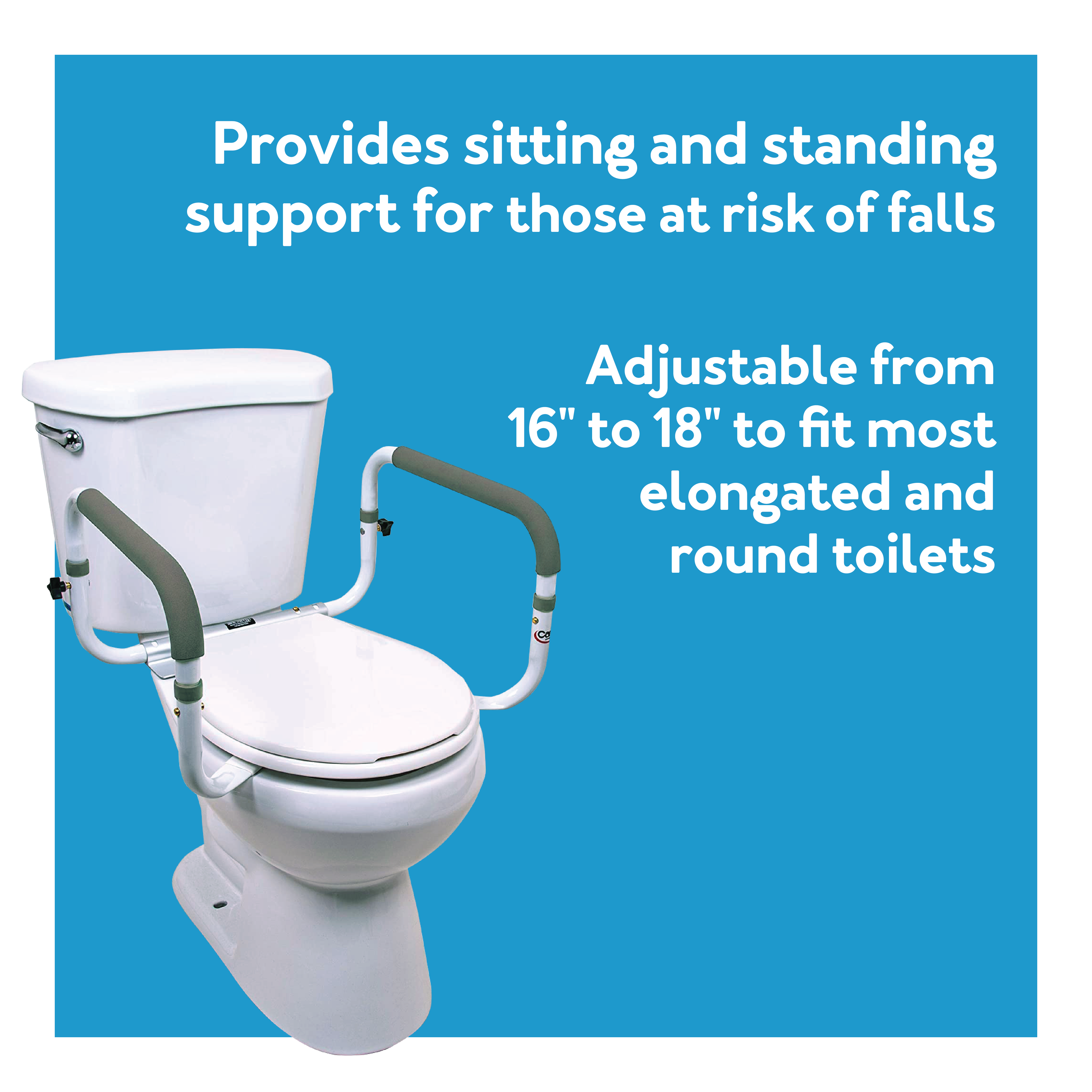 toilet sitting and standing support