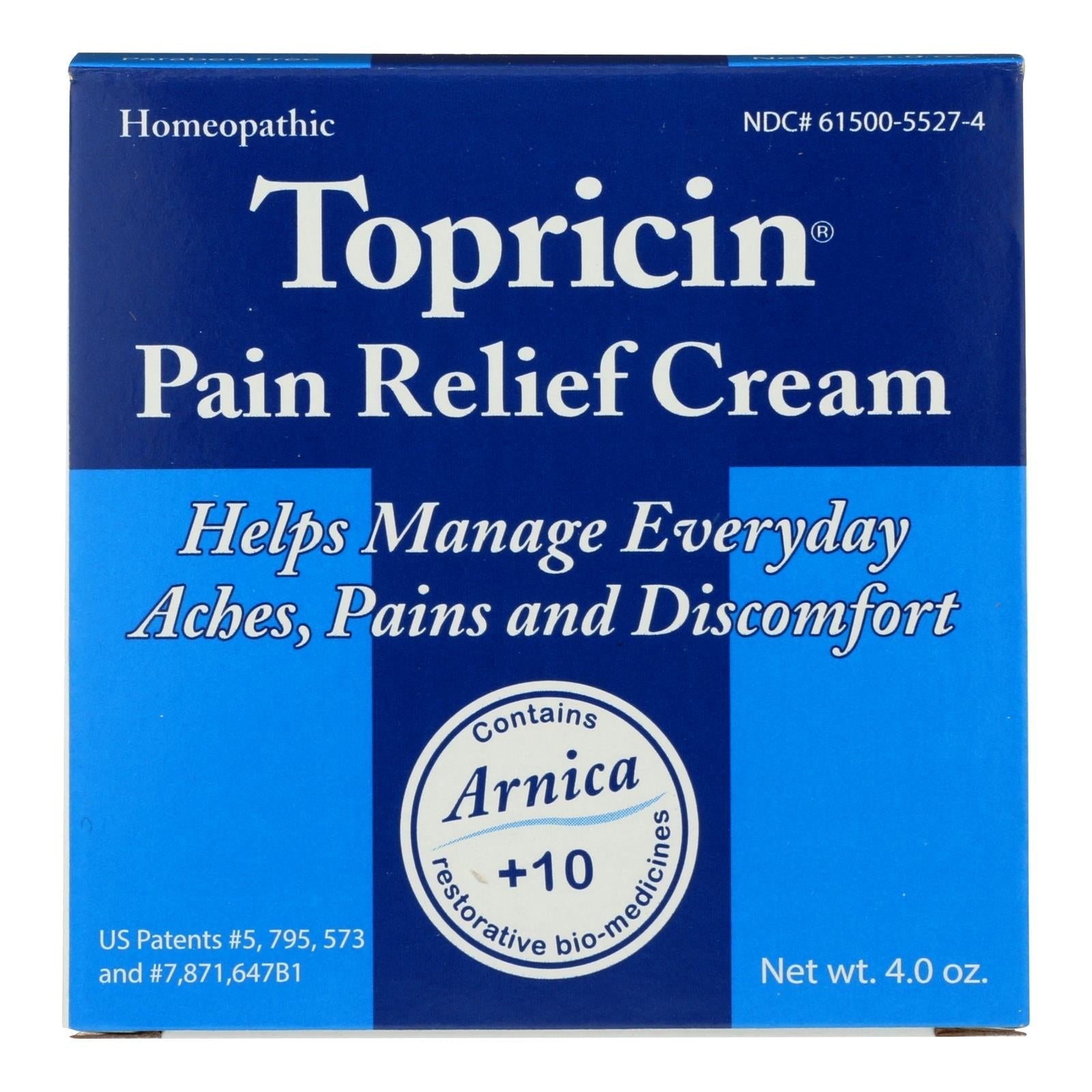 Topricin  Cream Jar - 4 Oz