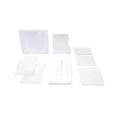 tracheostomy care kit one compartment tray