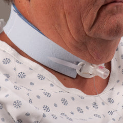 Tracheostomy Tube Holder Blue 1 1/2 X 28 Inch Bariatric Adult